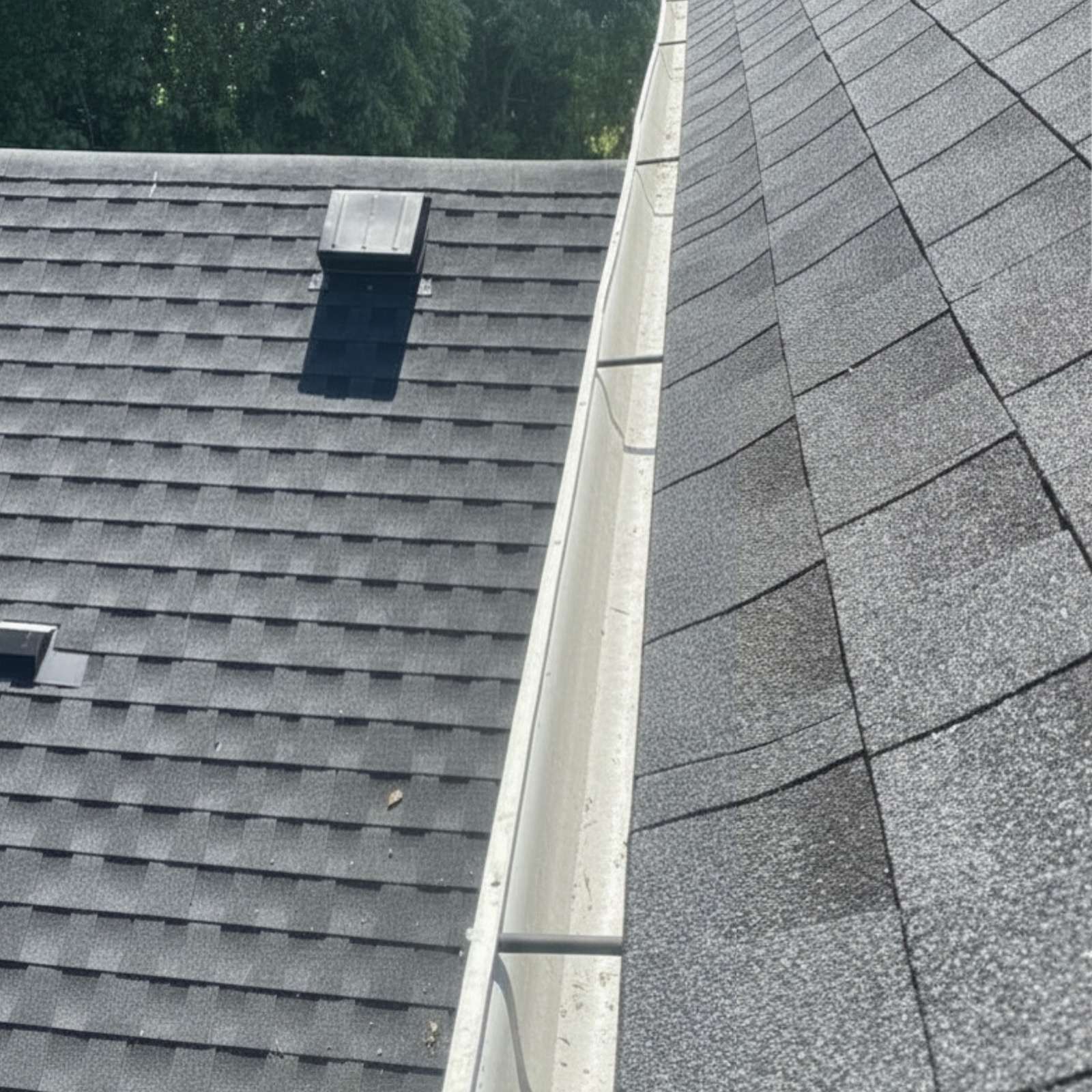 Clean gutter after service